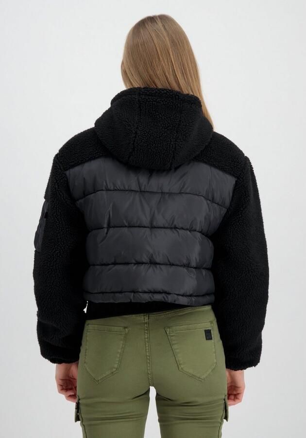 Alpha industries Zwarte Teddy Puffer Sherpa Jas Black Heren - Foto 2