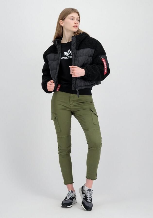 Alpha industries Zwarte Teddy Puffer Sherpa Jas Black Heren - Foto 3