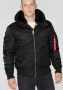 Alpha industries Ma-1 Hooded Bomberjacks Kleding black maat: S beschikbare maaten:S - Thumbnail 2