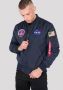 Alpha industries Omkeerbare Nasa Bomberjack Blauw Blue Heren - Thumbnail 3
