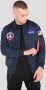 Alpha industries Omkeerbare Nasa Bomberjack Blauw Blue Heren - Thumbnail 1