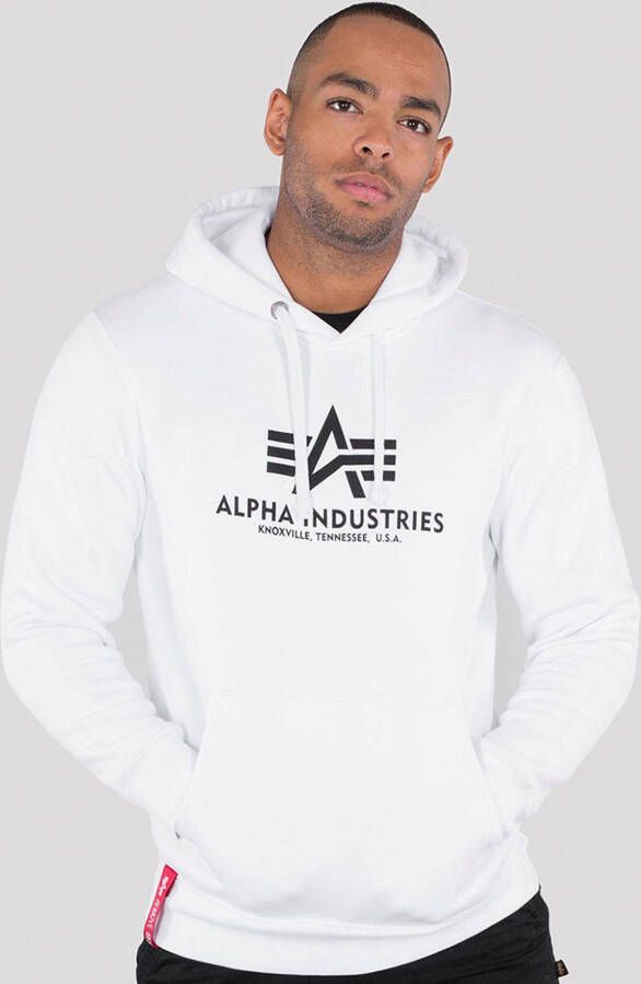 Alpha industries Men Sweatshirt Basic Hoody 178312 09 S Wit Heren