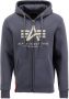 Alpha industries Sweatjack met labeldetails model 'BASIC ZIP HOODY' - Thumbnail 1