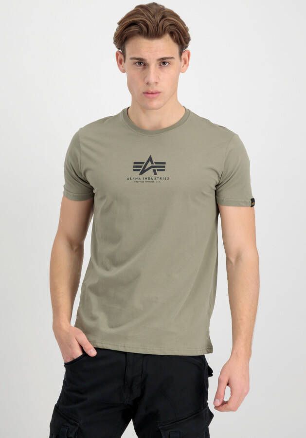 Alpha industries Basic T Ml T-shirts Kleding olive maat: XXL beschikbare maaten:S XXL