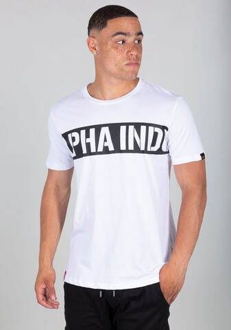 Alpha Industries Shirt met ronde hals Printed Stripe Tee