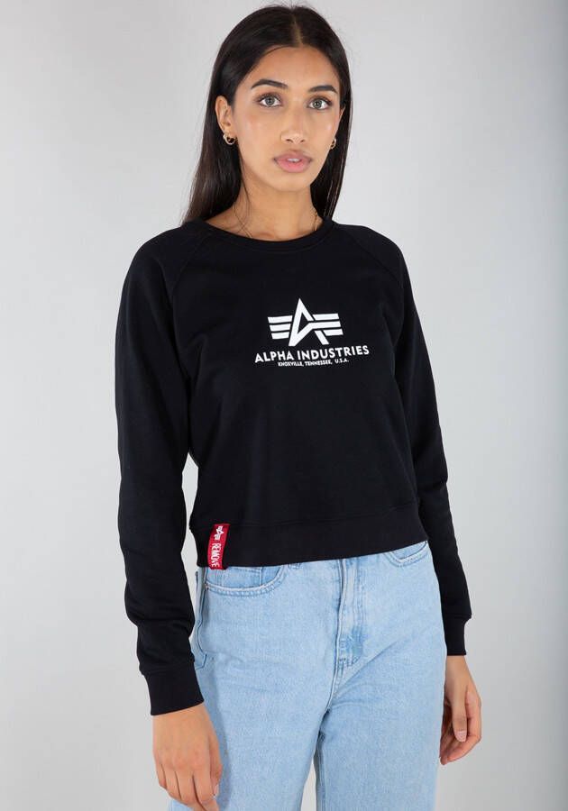 Alpha industries Dames Sweatshirt Sweater WMN 128052 03 XS Zwart Dames