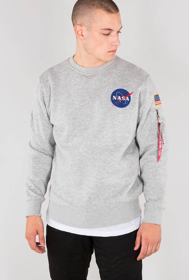 Alpha Industries Sweater Men Sweatshirts Space Shuttle Sweater