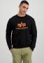 Alpha industries Bluza Basic Sweater Neon Print 178302Np 477 S Zwart Heren - Thumbnail 1