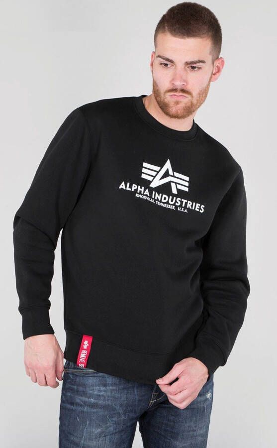 Alpha industries Sweatshirt met labelprint model 'BASIC'