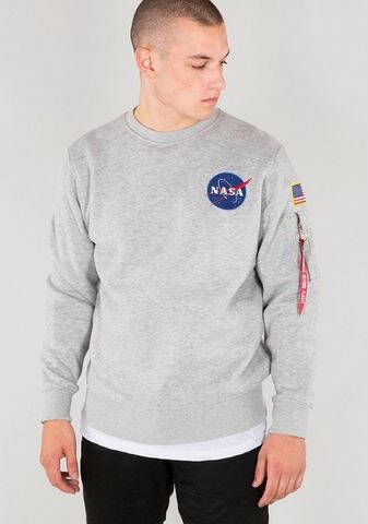 Alpha Industries Sweater Men Sweatshirts Space Shuttle Sweater