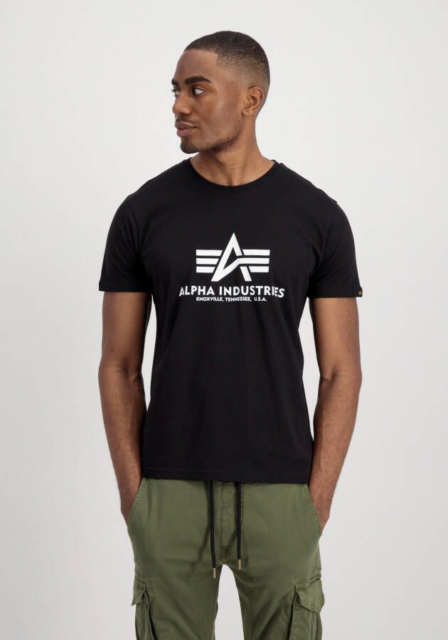 Alpha industries T-shirt met labelprint in een set van 2 stuks model 'BASIC'