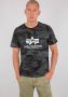 Alpha industries Basic T Camo T-shirts Kleding black camo maat: L beschikbare maaten:S M L - Thumbnail 1