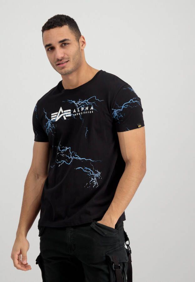 Alpha industries T-shirt met all-over print model 'Lightning'