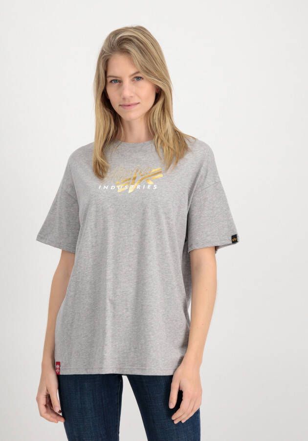 Alpha Industries T-shirt Women T-Shirts Gold Logo OS T Wmn