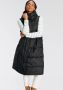 Amber & June Gewatteerd Vest met Capuchon Black Dames - Thumbnail 1