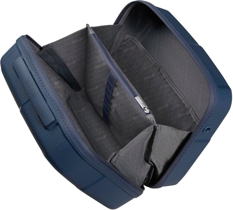 American Tourister Beautycase STARVIBE Beauty Case navy 29 cm Handbagage tas reisbagage met trolley bevestigingssysteem