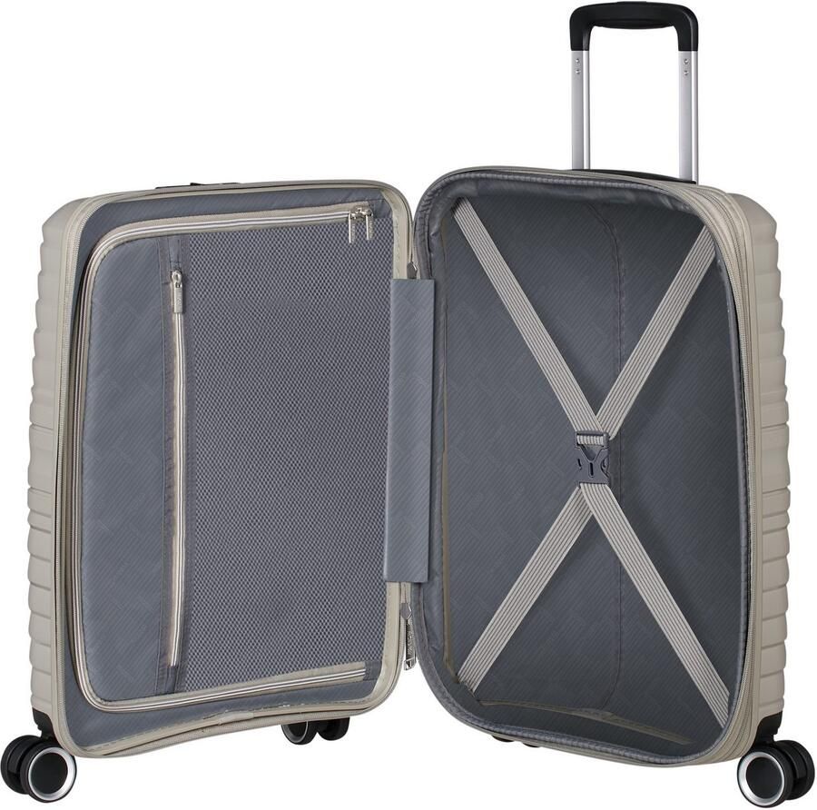 American Tourister Hardshell-trolley FLYTWIST verschillende maten en kleuren Hardcase koffer personaliseerbaar volume uitbreiding