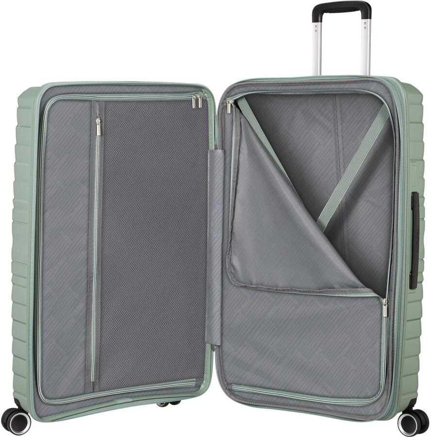 American Tourister Hardshell-trolley FLYTWIST verschillende maten en kleuren Hardcase koffer personaliseerbaar volume uitbreiding