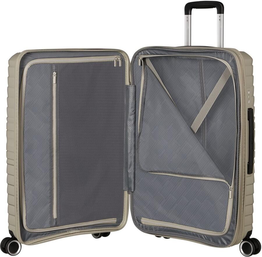 American Tourister Hardshell-trolley FLYTWIST verschillende maten en kleuren Hardcase koffer personaliseerbaar volume uitbreiding