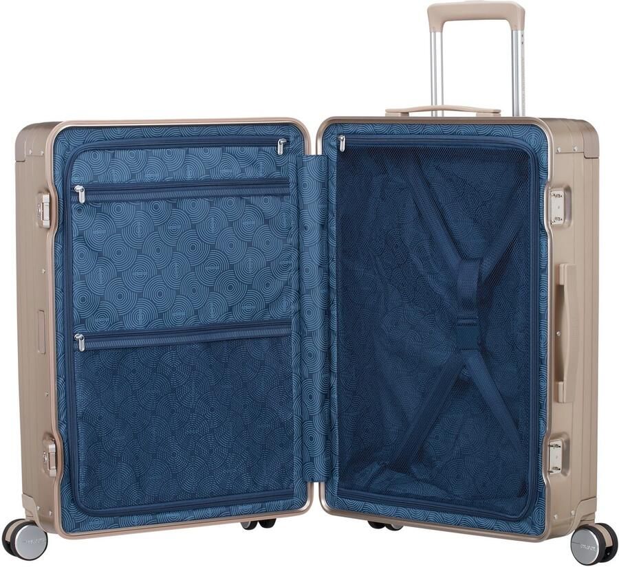 American Tourister Hardshell-trolley SOUNDBOX ALU verschillende maten en kleuren Hardshell-koffer twee TSA-sloten aluminium koffer