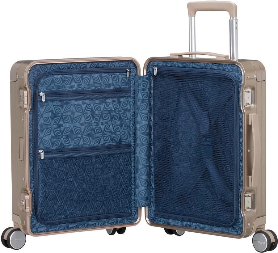 American Tourister Hardshell-trolley SOUNDBOX ALU verschillende maten en kleuren Hardshell-koffer twee TSA-sloten aluminium koffer