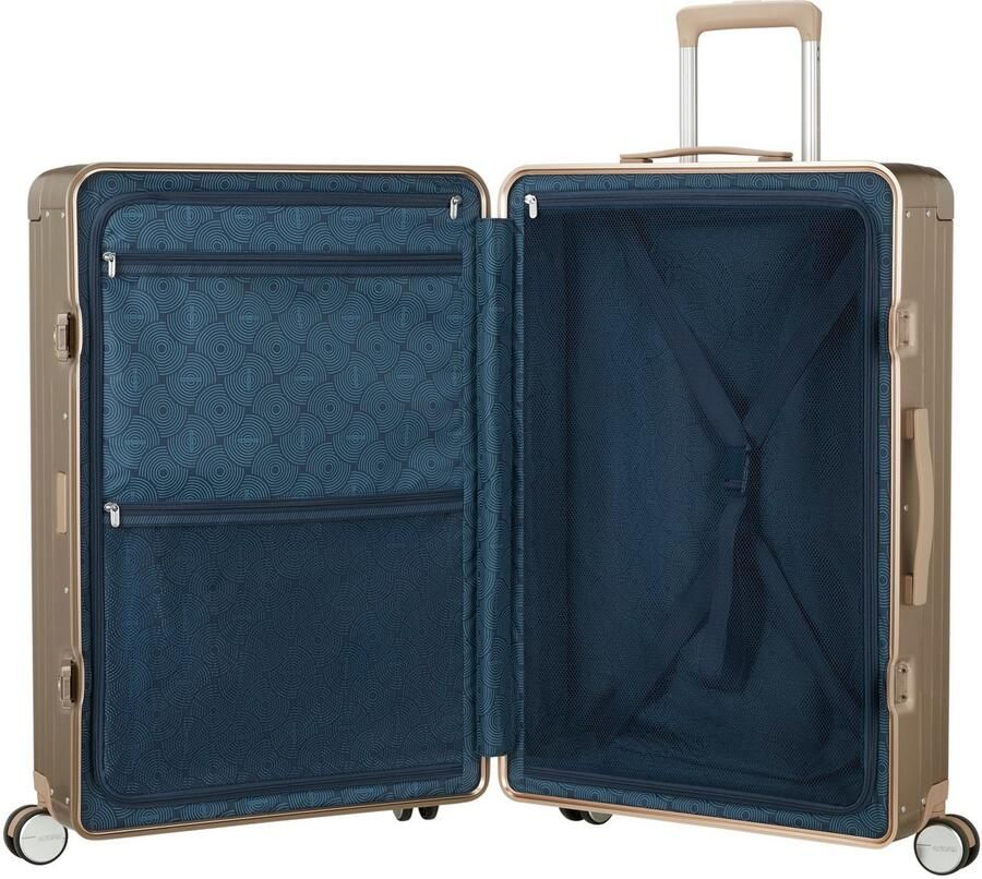 American Tourister Hardshell-trolley SOUNDBOX ALU verschillende maten en kleuren Hardshell-koffer twee TSA-sloten aluminium koffer