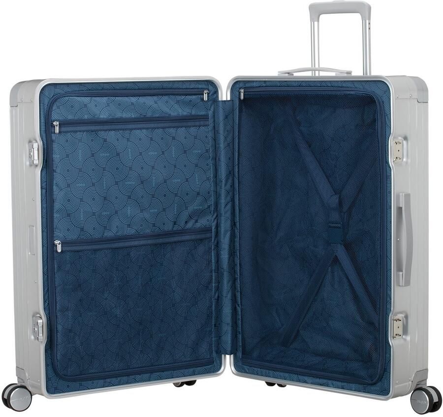American Tourister Hardshell-trolley SOUNDBOX ALU verschillende maten en kleuren Hardshell-koffer twee TSA-sloten aluminium koffer