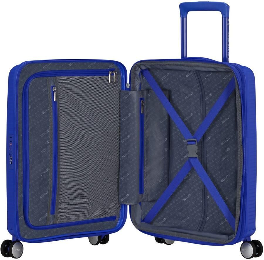 American Tourister Hardshell-trolley SOUNDBOX in verschillende kleuren en maten Reiskoffer trolley incheckbagage TSA-cijferslot volumevergroting