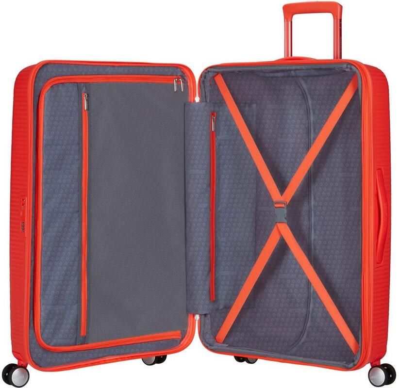 American Tourister Hardshell-trolley SOUNDBOX in verschillende kleuren en maten Reiskoffer trolley incheckbagage TSA-cijferslot volumevergroting