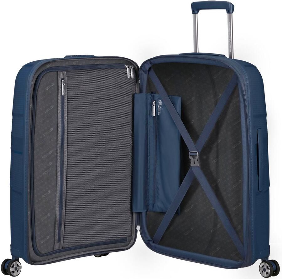 American Tourister Hardshell-trolley STARVIBE in verschillende kleuren en maten Handbagage-koffer reiskoffer met TSA-cijferslot