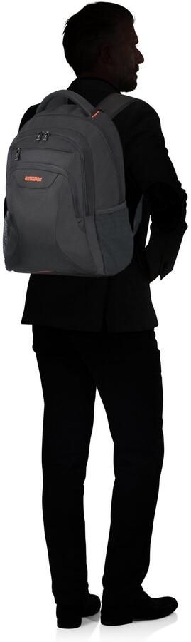 American Tourister Laptoprugzak AT WORK 17.3 black orange Kinderreisekoffer kindertrolley handbagage harde koffer - Foto 7