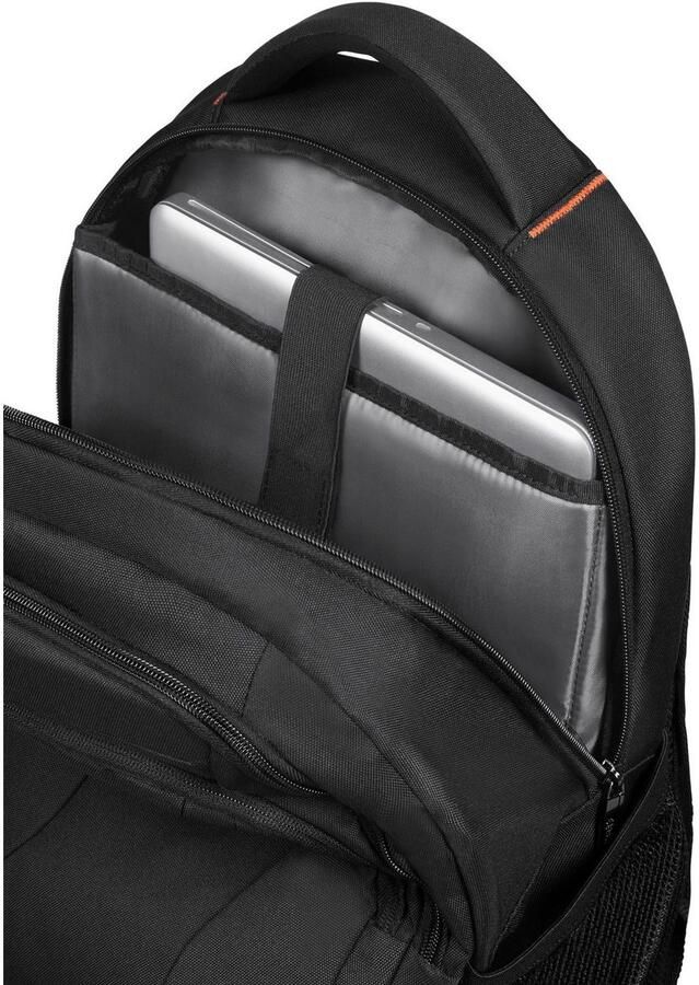 American Tourister Laptoprugzak AT WORK black orange Vrijetijds rugzak werk rugzak laptop rugzak