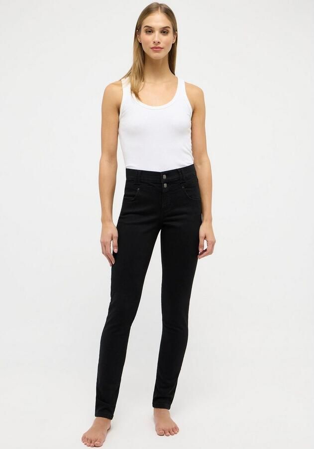 Angels Skinny Button Jeans Black Dames - Foto 3