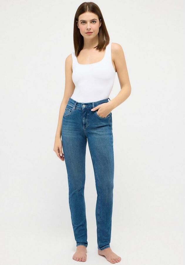 Angels Skinny fit jeans met labelpatch - Foto 3