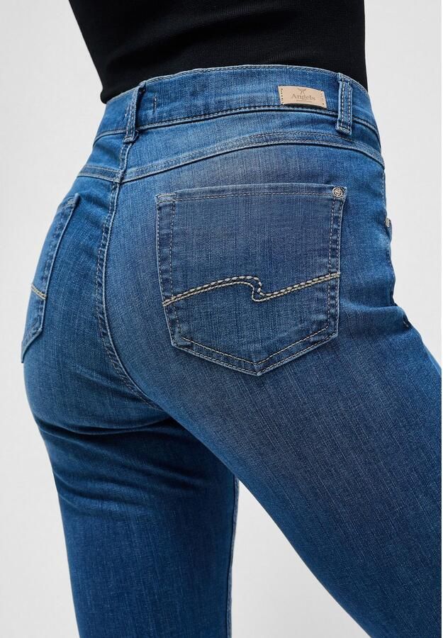 Angels Slim tapered fit stoffen broek met stretch model 'Solid' - Foto 2