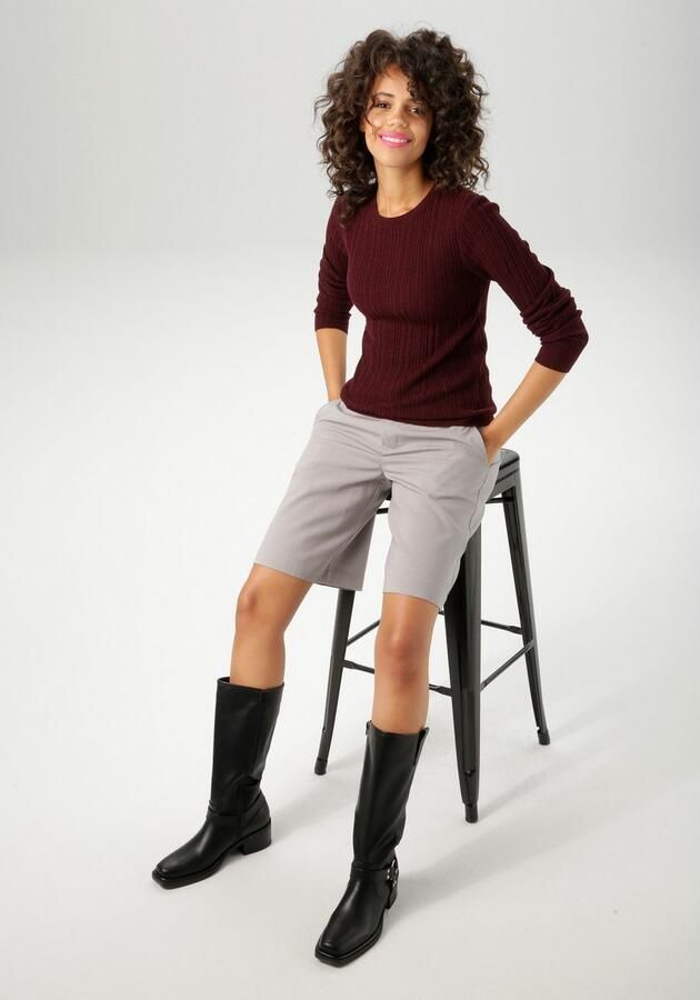 Aniston CASUAL Bermuda met wijde pijp nieuwe collectie - Foto 5