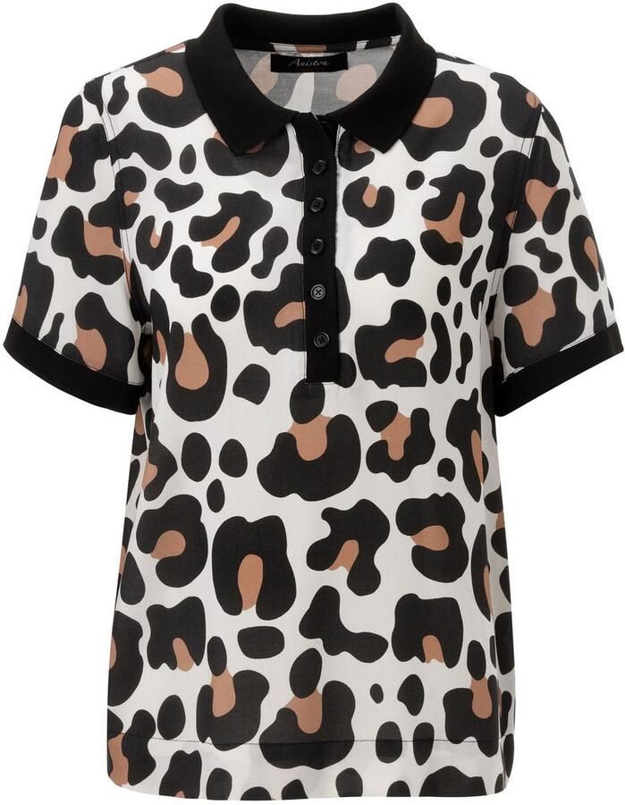 Aniston CASUAL Blouse met korte mouwen in extravagant dierenprint elk stuk is uniek nieuwe collectie - Foto 2