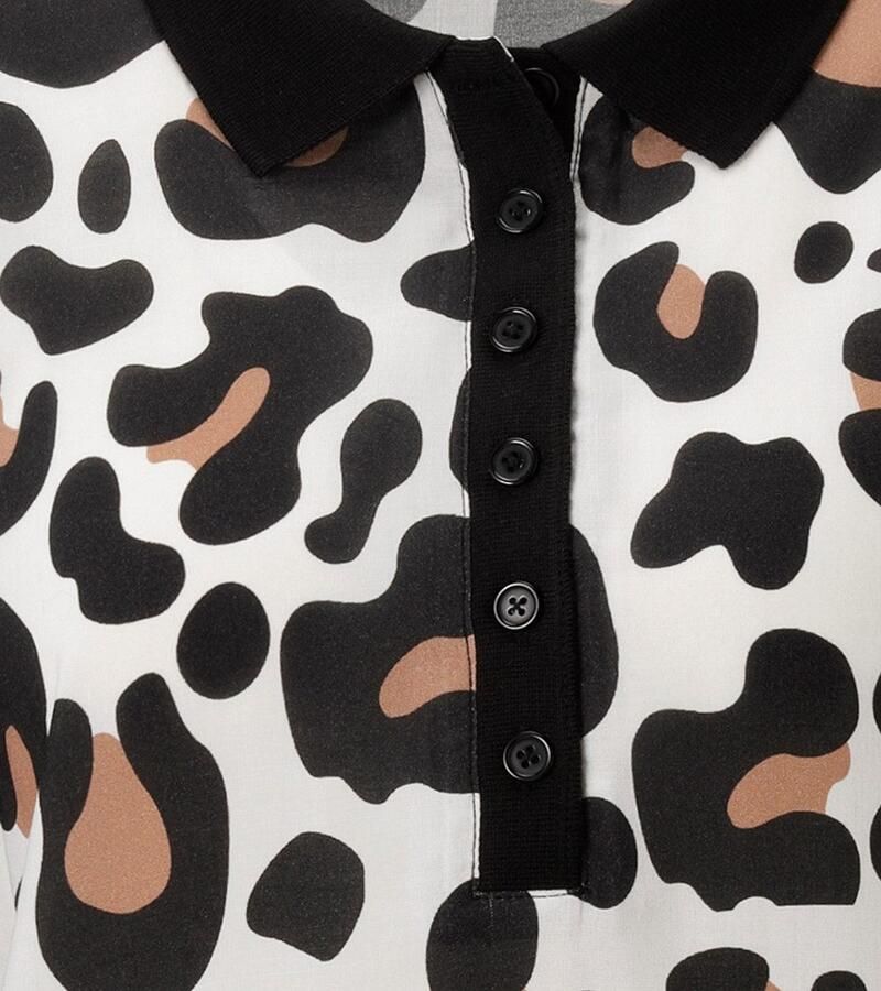 Aniston CASUAL Blouse met korte mouwen in extravagant dierenprint elk stuk is uniek nieuwe collectie