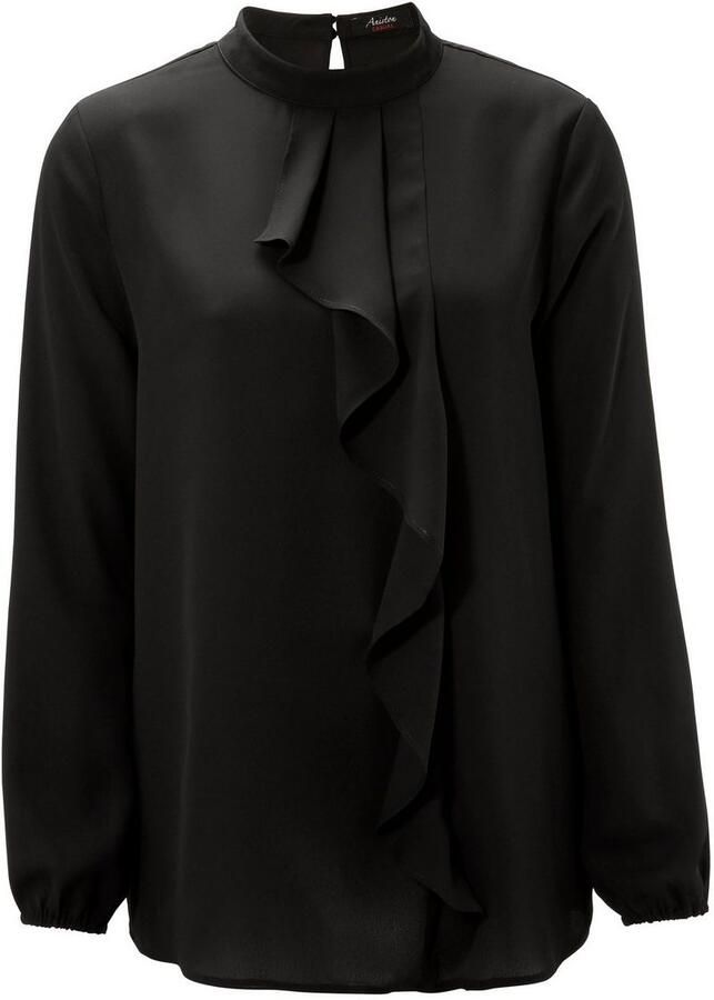 Aniston CASUAL Blouse met lange mouwen met kleine volant voor