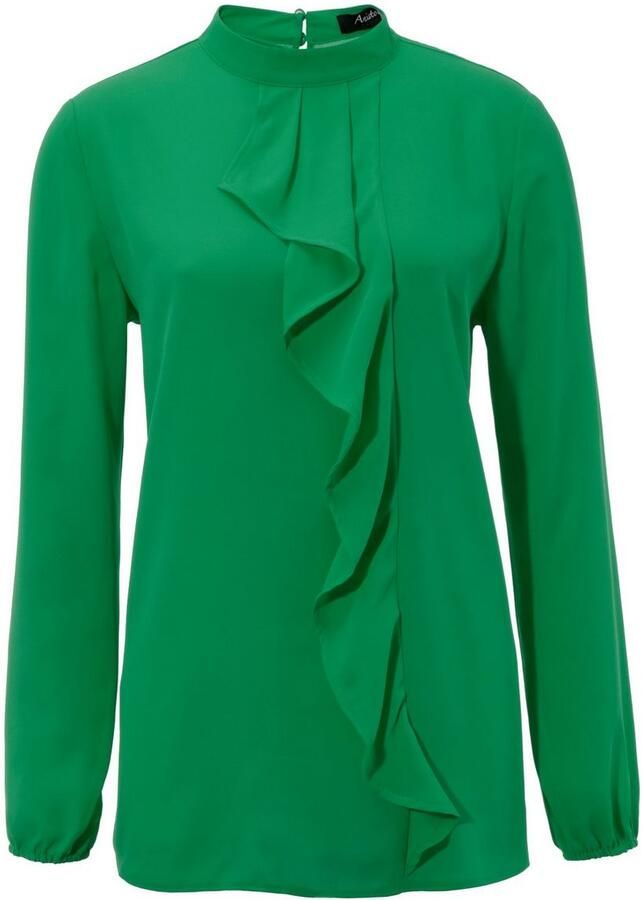 Aniston CASUAL Blouse met lange mouwen met kleine volant voor