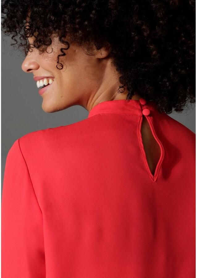 Aniston CASUAL Blouse met lange mouwen met kleine volant voor - Foto 2