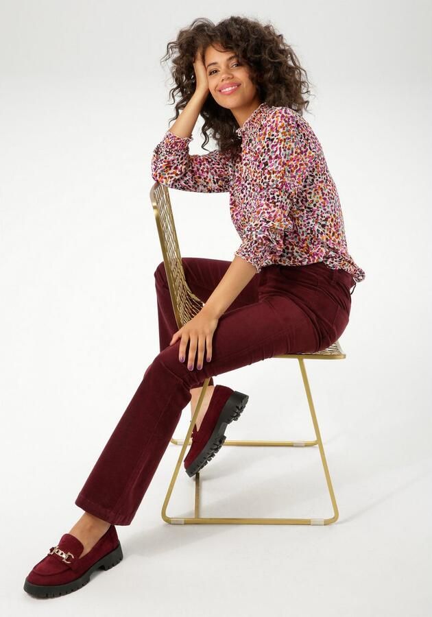 Aniston CASUAL Blouse zonder sluiting bedrukt met kleurharmonieus stippen nieuwe collectie - Foto 6