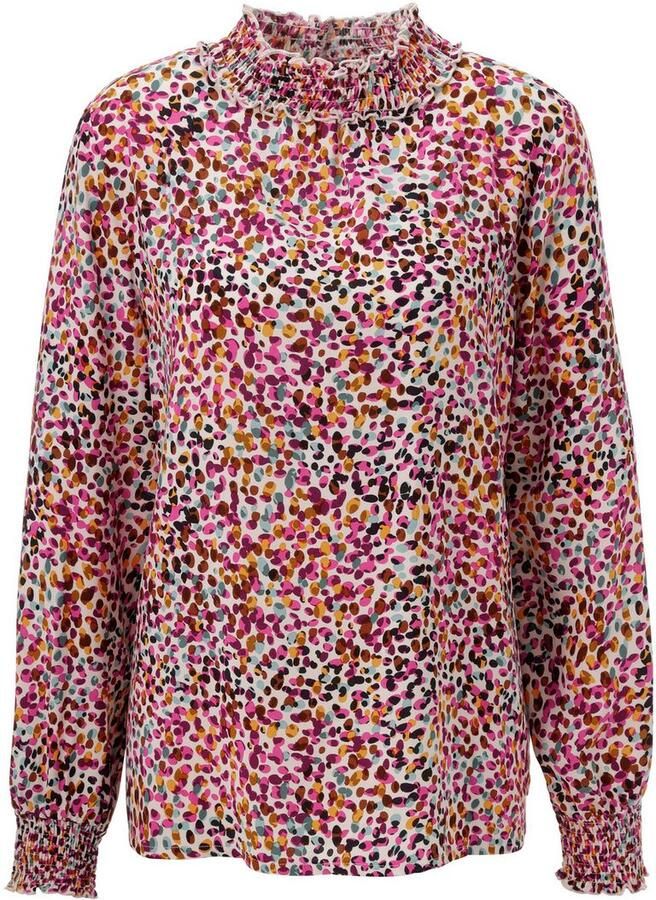 Aniston CASUAL Blouse zonder sluiting bedrukt met kleurharmonieus stippen nieuwe collectie - Foto 2