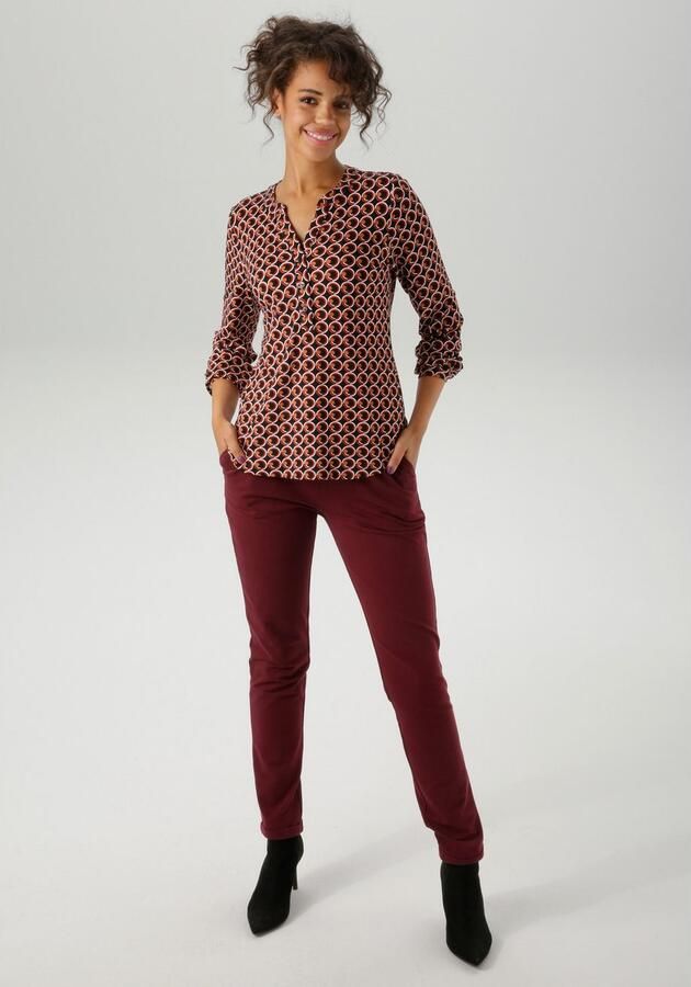Aniston CASUAL Blouse zonder sluiting met expressieve retro-print nieuwe collectie - Foto 5
