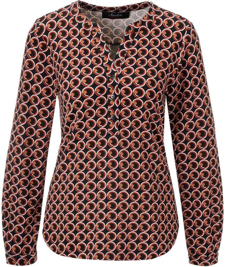 Aniston CASUAL Blouse zonder sluiting met expressieve retro-print nieuwe collectie - Foto 2