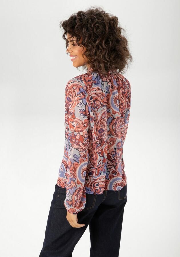 Aniston CASUAL Blouse zonder sluiting met extravagante grootschalige paisley-patroon nieuwe collectie - Foto 5