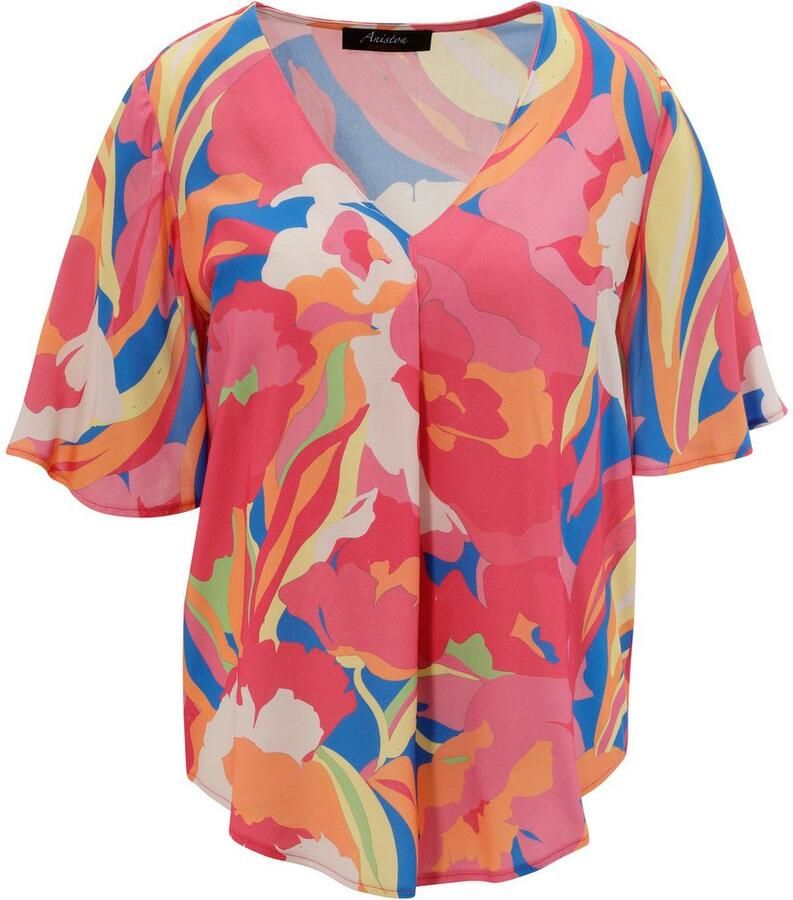 Aniston CASUAL Blouse zonder sluiting met fantasierijke grafische print - Foto 2