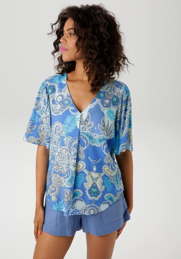 Aniston CASUAL Blouse zonder sluiting met grootvlak paisley-patroon - Foto 7