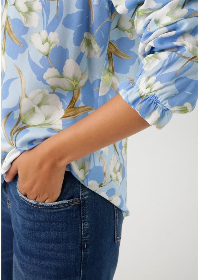 Aniston CASUAL Blouse zonder sluiting met harmonieuze bloemenprint - Foto 3