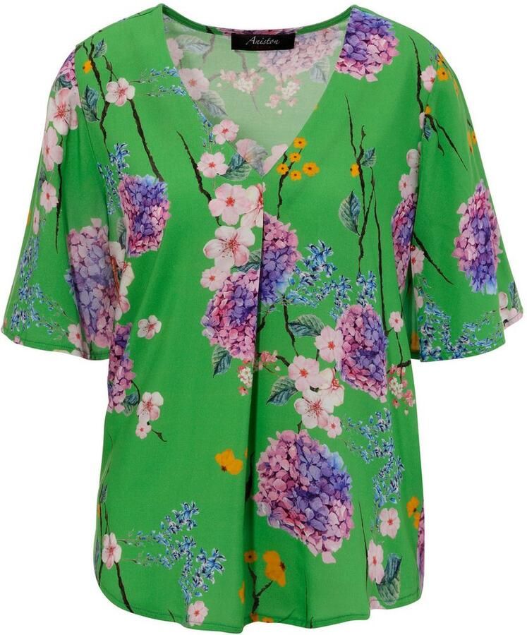 Aniston CASUAL Blouse zonder sluiting met harmonieuze bloemenprint - Foto 2